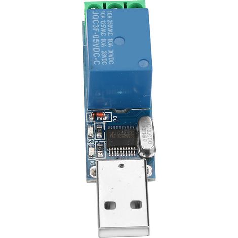USB-Relaismodul für intelligente PC-Mikrocontroller-Steuerung, selbstverriegelnder Schalter (1/5)