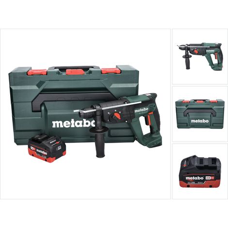 Metabo KH 18 LTX 24 Akku Kombihammer 18 V 2,1 J SDS plus + 1x Akku 5,5 Ah + metaBOX - ohne Ladegerät