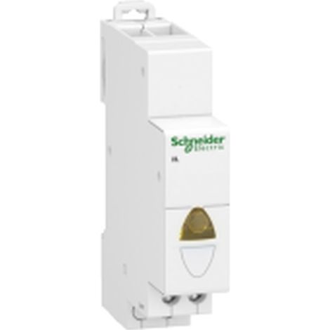 Piloto luminoso modular ACTI 9 amarillo 110-230 V AC, IP2, 100000 h de vida útil