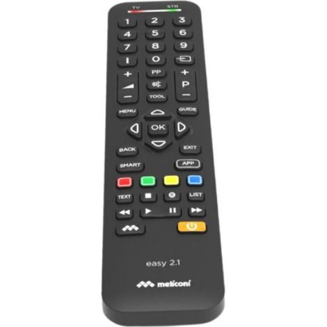 Télécommande Universelle - Pour 1 TV et 1 Décodeur TNT SAT ADSL - Infrarouge Préprogrammée avec Fonctions Smart TV - 2 Piles AAA Non Incluses (1/4)
