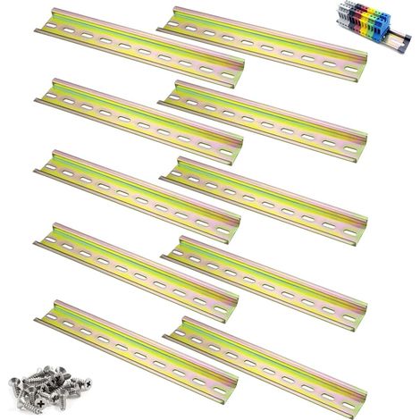 10 Pièces Rail DIN Montage en Forme de U,20cm Rails DIN en Acier Allié (1/5)