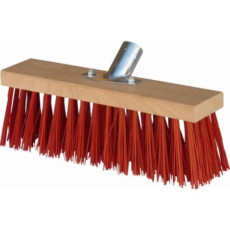 Balai cantonnier 31 cm PVC rouge pour espaces confinés – Ultra résistant – Emmanchage conique – 840 – Mercier