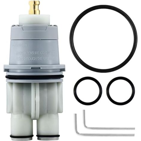 RP46074 Kit de réparation de cartouche de douche pour robinet de douche Delta MultiChoice série 13/14 à poignée unique, cartouche d'équilibrage de pression de moniteur de rechange, clé Allen incluse (1/5)