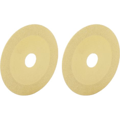 2 Stück Diamanttrennscheiben für Winkelschleifer und Rotationswerkzeuge, Sägeblatt für Keramikfliesen und Glas, Champagnergold (1/5)