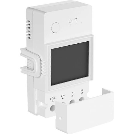 Interrupteur de compteur intelligent POW Elite POWR316D 16A Max avec affichage LCD pour la surveillance de la consommation d'énergie, module universel à monter soi-même pour maison intelligente, compa (1/5)