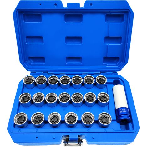 Lot de 21 clés à douille antivol pour écrou de roue de secours, kit de remplacement pour Audi (1/5)