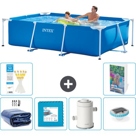 Rechteckiger Frame Pool - 260x160x65 cm - 7-teilig S152