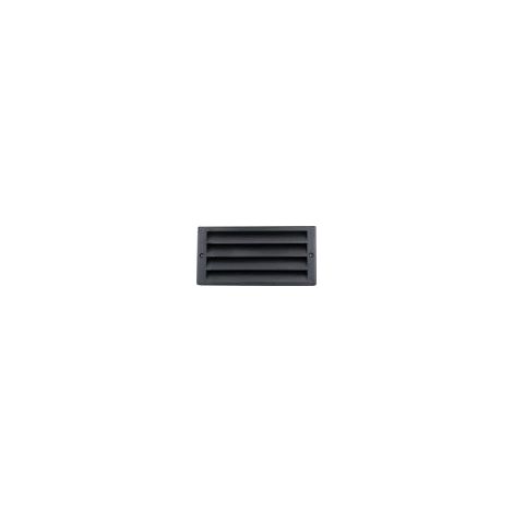 Encastré mural fluo 26W grille anthracite 260X130mm direct lampe 4000K G24q-3 117lm antivandale T3 IK10 IP55 ILO EBENOID 079766 (1/2)