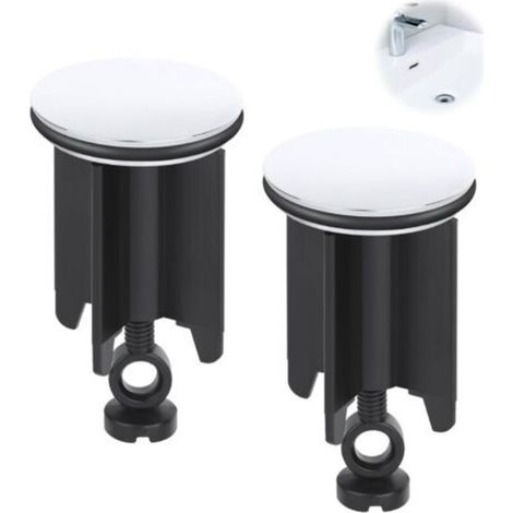 Pièces Bouchons de vidange,40MM Bouchon Lavabo Salle de Bain,Bouchon de Lavabo Universel,Réglable en hauteur Bouchon d’évacuation,Bouchons de canalisation pour éviers de cuisine et de salle de bains (1/5)