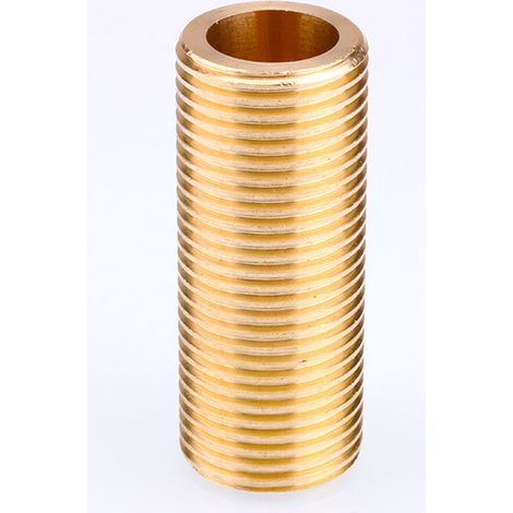 Tube Fileté Laiton Brut à Visser - Filetage Mâle 20 - Longueur 10cm (1/3)