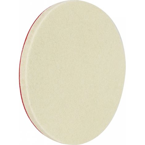 Disco de fieltro para pulir con velcro de 125 mm x 10 mm amio-02650 (1/5)