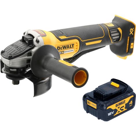 Amoladora angular a batería DeWalt DCG 406 N 18 V 125 mm sin escobillas + 1 batería de 4,0 Ah - sin cargador (1/4)