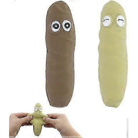 Un lot de deux balles anti-stress rebondissantes en forme de crotte est un excellent cadeau pour le 1er avril, Halloween, un anniversaire ou Noël. (1/5)