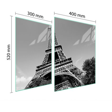 GLASSCHUTZPLATTE FÜR HERD 70x52 PARIS