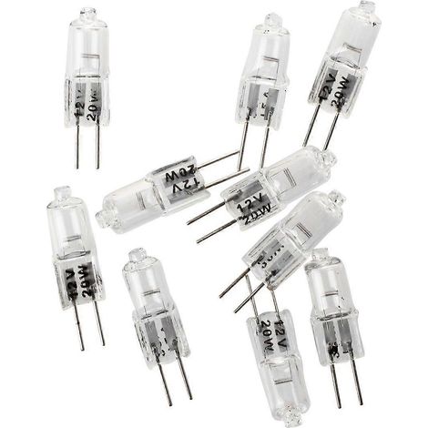 10 ampoules halogènes transparentes G4 12V 20W (1/5)
