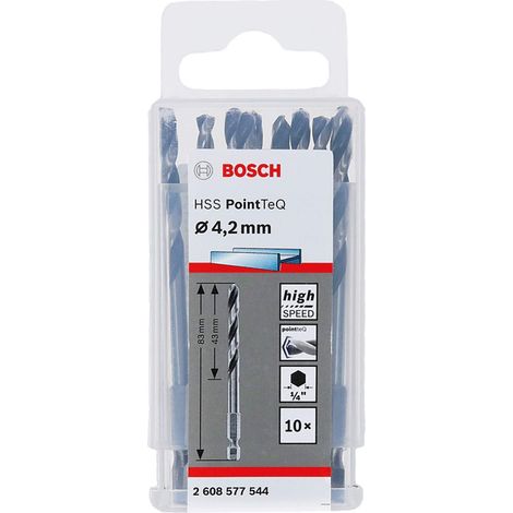 Bosch Accessories 2608577544 PointTeQ - Set di punte per trapano a coda (Confezione da 10) (1/5)