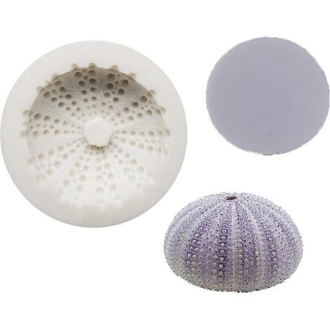 DIY Fondantformen, Marine-Serie, Modellierform Seeigel für muschelförmige Form (1/5)