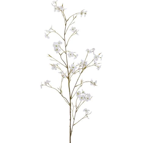 GASPER Cornuszweig Real Touch Weiß 111 cm - Kunstblumen (1/2)