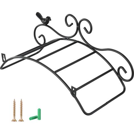 Metall-Wandhaken für Gartenschlauch (38x17x16cm) - Set mit 2 geräumigen und praktischen Aufbewahrungshalterungen (1/5)