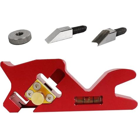 Panier à bois manuel 45 degrés Tool de chanfreinage degrés Avion de rupture d'ébavurage pour menuisier Rouge, planeur de chanfreinage au travail sur bois (1/5)