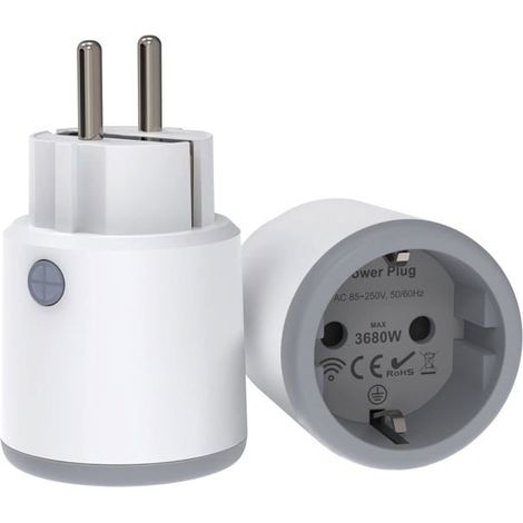Prise connectée Zigbee-KAL-Prise connectée Zigbee 16A 3680W,suivi énergie,pour Alexa/Google Home,pack 1 (1/5)