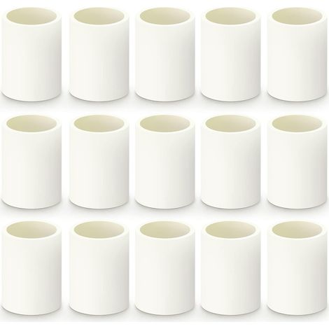 20pièces PVC Nettoyage Bouchon 20mm BSP Mâle, Adaptateur de capuchon d'extrémité, Fermeture bouchon raccordement tuyauterie pour la maison ou l'industrie, Ligne d'eau plomberie 2 Way 32mm (1/5)