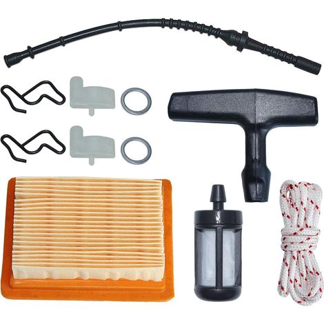 Kit de tuyau filtre à air et carburant pour chiens avec verrou et poignée pour Stihl FS120 FS200 FS250 FS300 Débroussailleuse Remplacer 4134 141 0300 (1/5)