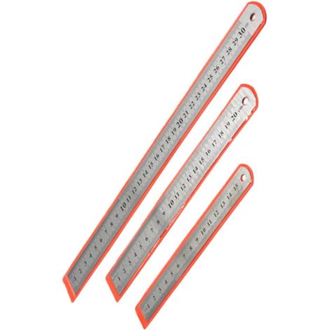 Règle de mesure hauteur à double échelle en acier inoxydable (3 (1/5)