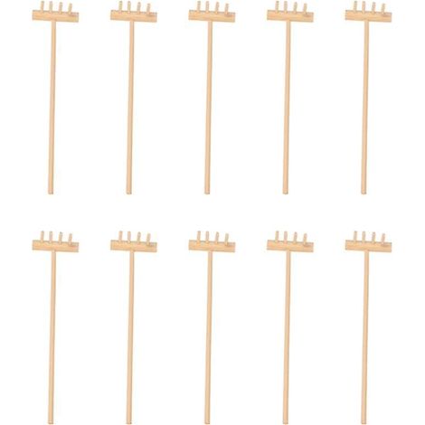 10 Mini-Gartenrechen