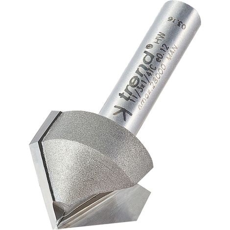 Trend 11/3x1/4Tc Chamfer V Groove Cutter 45 Degrees (1/3)