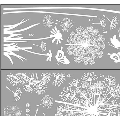 Stickers muraux décoratifs blancs papillons volants autocollants pour meubles, carreaux, miroirs, accessoires