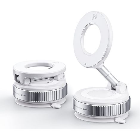 Supporto magnetico per auto con vuoto, supporto per telefono regolabile a 360 gradi, supporto magnetico potente per cruscotto, supporto pieghevole per cellulare per una presa sicura in auto (1/5)