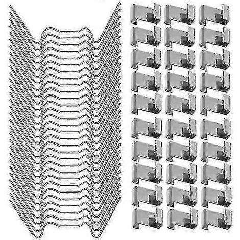 100 clips de fixation pour vitres de serre en acier inoxydable - Compatibles avec les vitres de serre européennes (1/5)