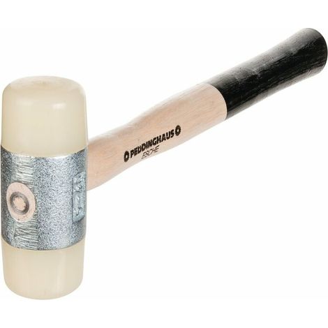 Maillet nylon 40mm – Manche en bois de frêne pour absorption des vibrations – Dureté 68D pour surfaces sensibles (1/5)