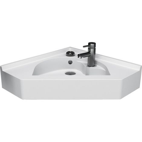 Vasque d'angle suspendue RESIANGLE- 50x50cm