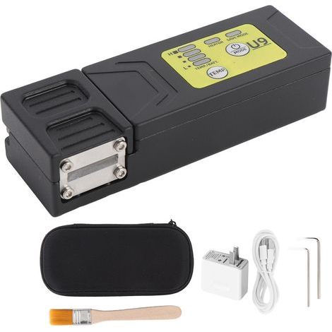 Rechargeable thermal stripping tool for bare optical fibers and tape, invisible, with EU plug 100-240 V. (1/5)