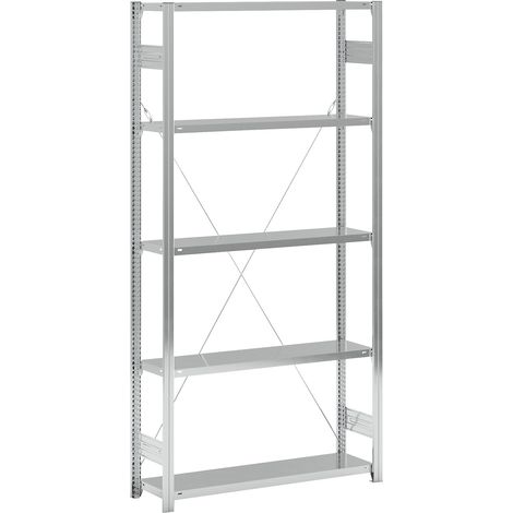 eurokraft pro, Rayonnage emboîtable à tablettes, galvanisé, (1/5)