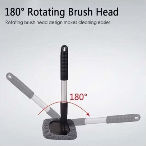 VURAHOME - Brosse de nettoyage de verre de voiture, XU, Brosse de pare-brise à nettoyage, Brosse pare-brise télescopique, Brosse À Poussière Longue Poignée, Outils de nettoyage de voiture -