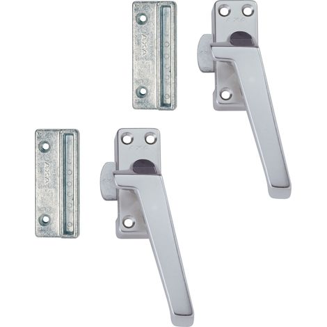 AXA Fensterschloss - Sicherheitsfenstergriff - Zylinder - Links nach außen drehend - Aluminium - gleichschließend (1/5)
