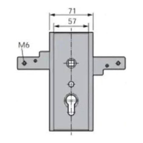 Wss Cerradura de garaje modelo seguro acero galvanizado