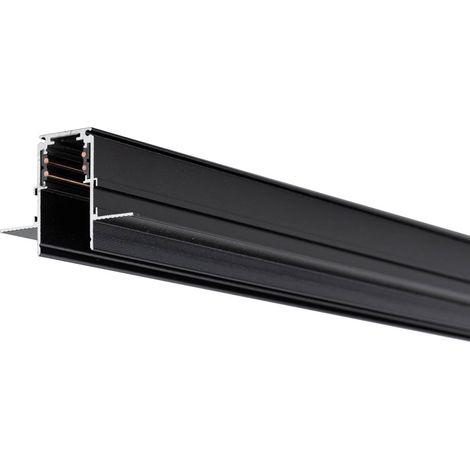 Rail magnétique encastré noir 100 cm Magnetic Track