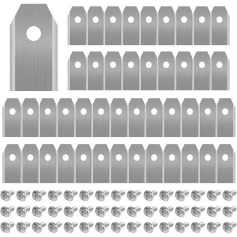 45 x Titan-Ersatzklingen, Rasenmähroboter-Klingen für alle Husqvarna Automower, Gardena, Yardforce Roboter-Mäher, robust (3g / 0,75mm) mit Schrauben (1/5)