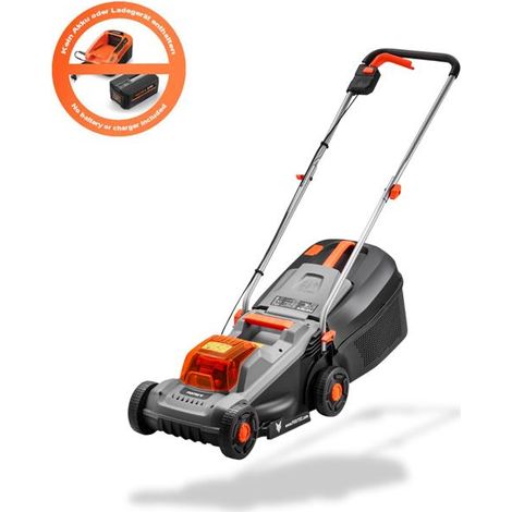 FUXTEC Tondeuse à gazon sans fil 20V sans batterie ni chargeur, bac de ramassage 30 L, largeur de coupe 30 cm, silencieuse/légère FX-E1RM20ECO (1/5)