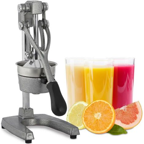 Presse-agrumes manuel à levier – Presse orange et citron professionnel – Inox antirouille – Pieds antidérapants – 6,2 kg (1/5)