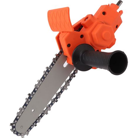 Adaptateur de tête de conversion pour scie électrique sans fil, transformant une perceuse électrique en scie à chaîne électrique, 15 cm (6 pouces), orange (1/5)