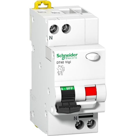 Schneider A9N21440 Prodis dt40 vigi interruttore differenziale 1p+n 10a, tipo asi, 30ma curva c, 6ka (1/4)