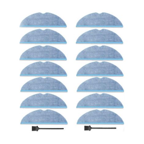 Lot de 14 lingettes microfibre pour aspirateurs robots Roborock S8/S7/S7+ compatible S7 MaxV/S7 Pro Ultra (1/5)