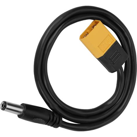XT60-Stecker (Rundstecker) auf DC 5,5 x 2,5 mm Stecker (DC5525-Stromkabel) (1/5)