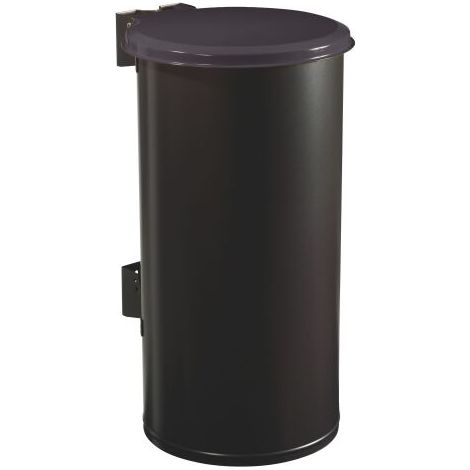 Corbeille 80 litres Tubo ronde extérieur grise