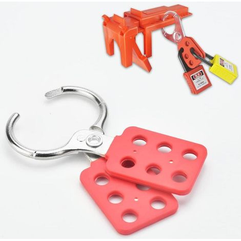 Sicherheits-Haspe mit 6 Löchern für Arbeitssicherheit, 125x49mm
